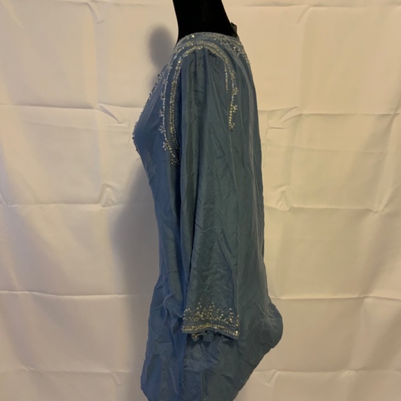 100% silk sequined tunic - Picture 3 of 5